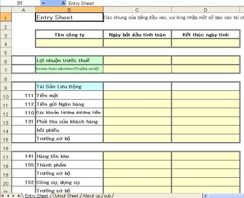 Cash flow statement 